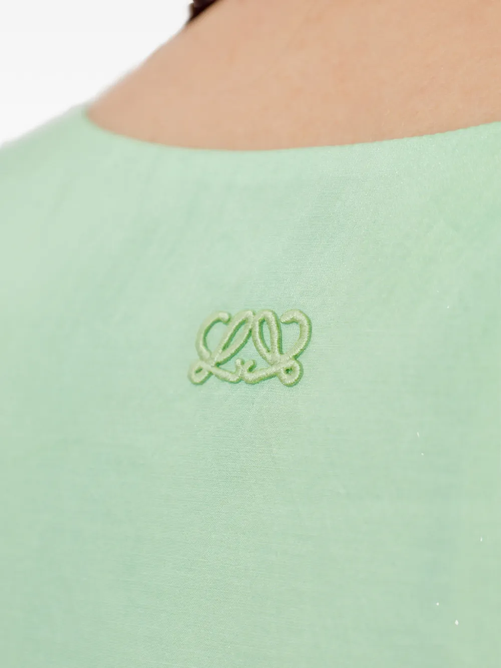 LOEWE Trompe l'oeil mouwloze jurk Groen