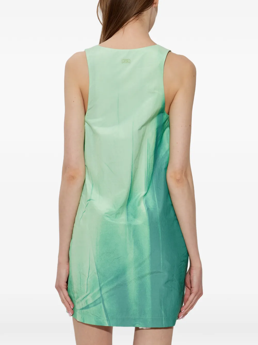 LOEWE Trompe l'oeil mouwloze jurk Groen