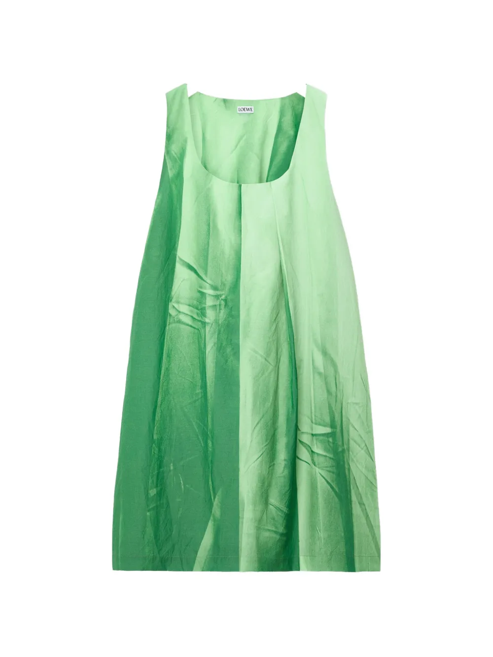 LOEWE Trompe l'oeil mouwloze jurk Groen