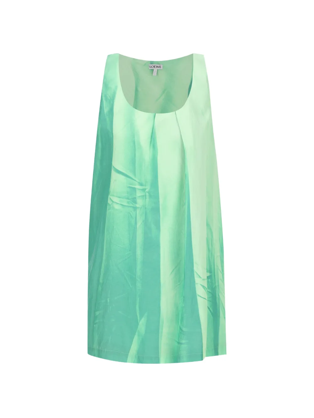LOEWE trompe l'oeil sleeveless dress - Verde