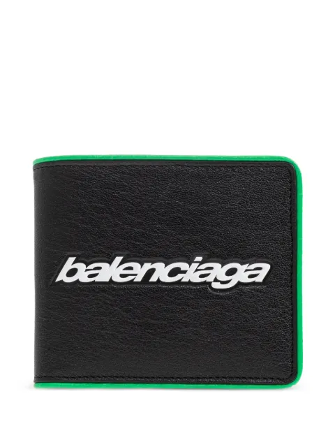 Balenciaga Biker logo-detail lambskin wallet