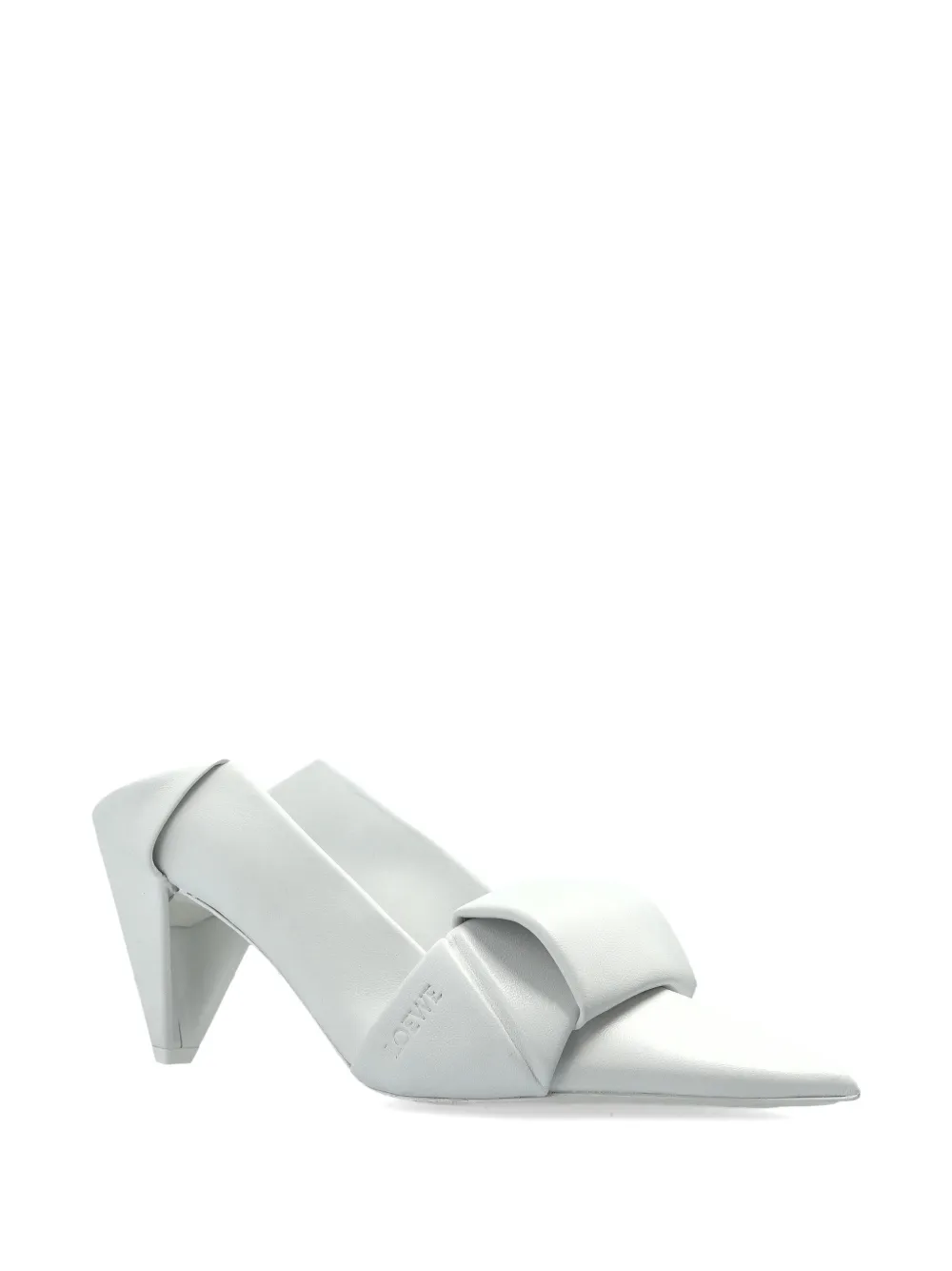 LOEWE 85mm Origami heeled mules Grijs