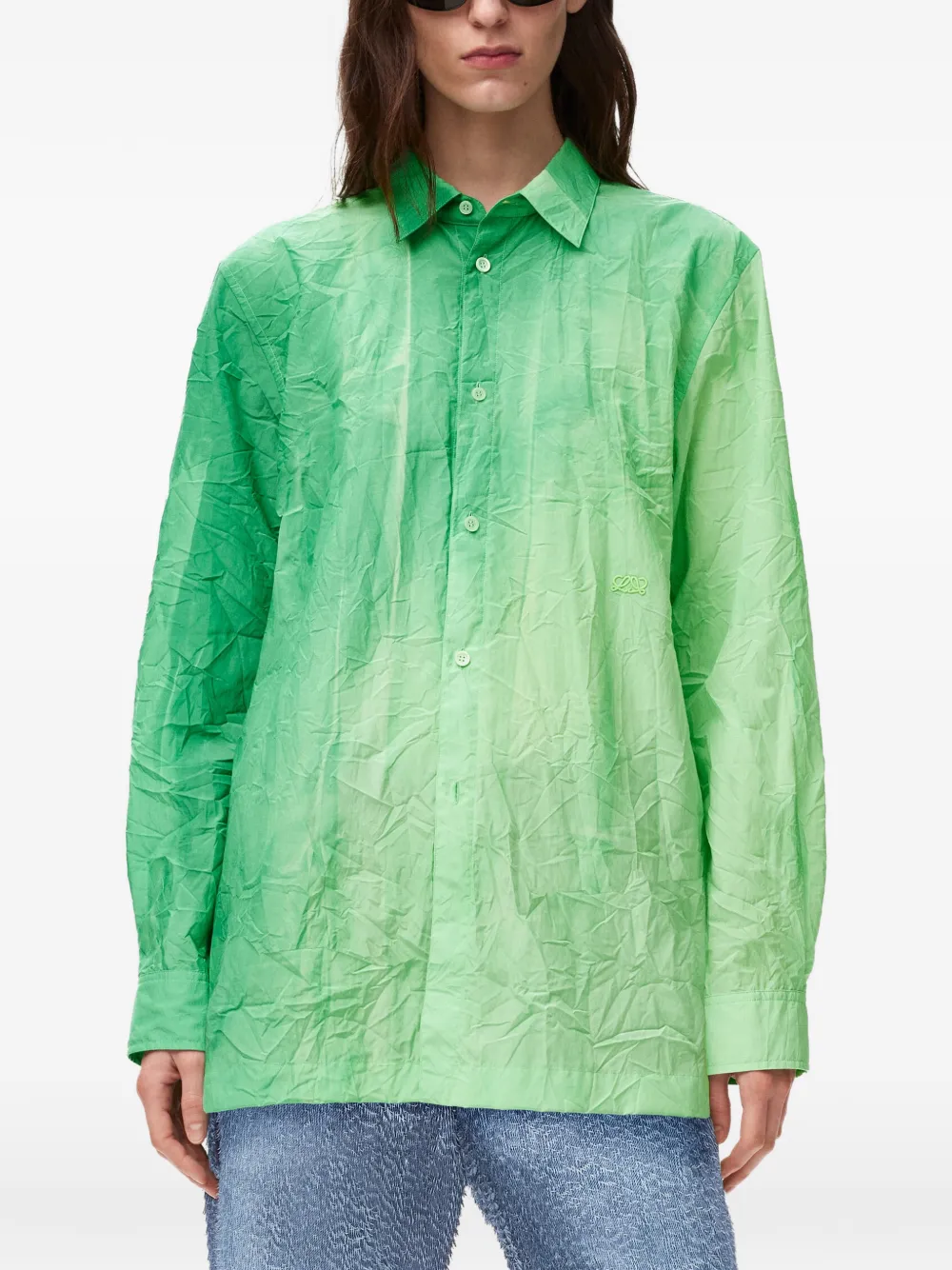 LOEWE Button-down overhemd Groen