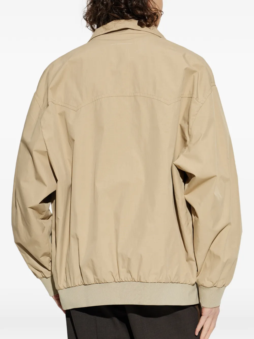 MM6 Maison Margiela Jack met hoge hals Beige