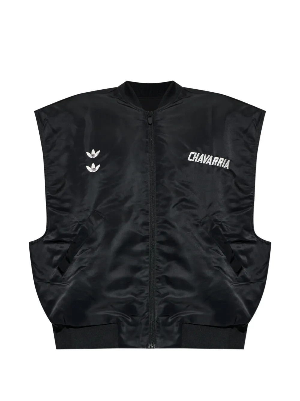 adidas Chavarria logo-embroidered reversible jacket - Black