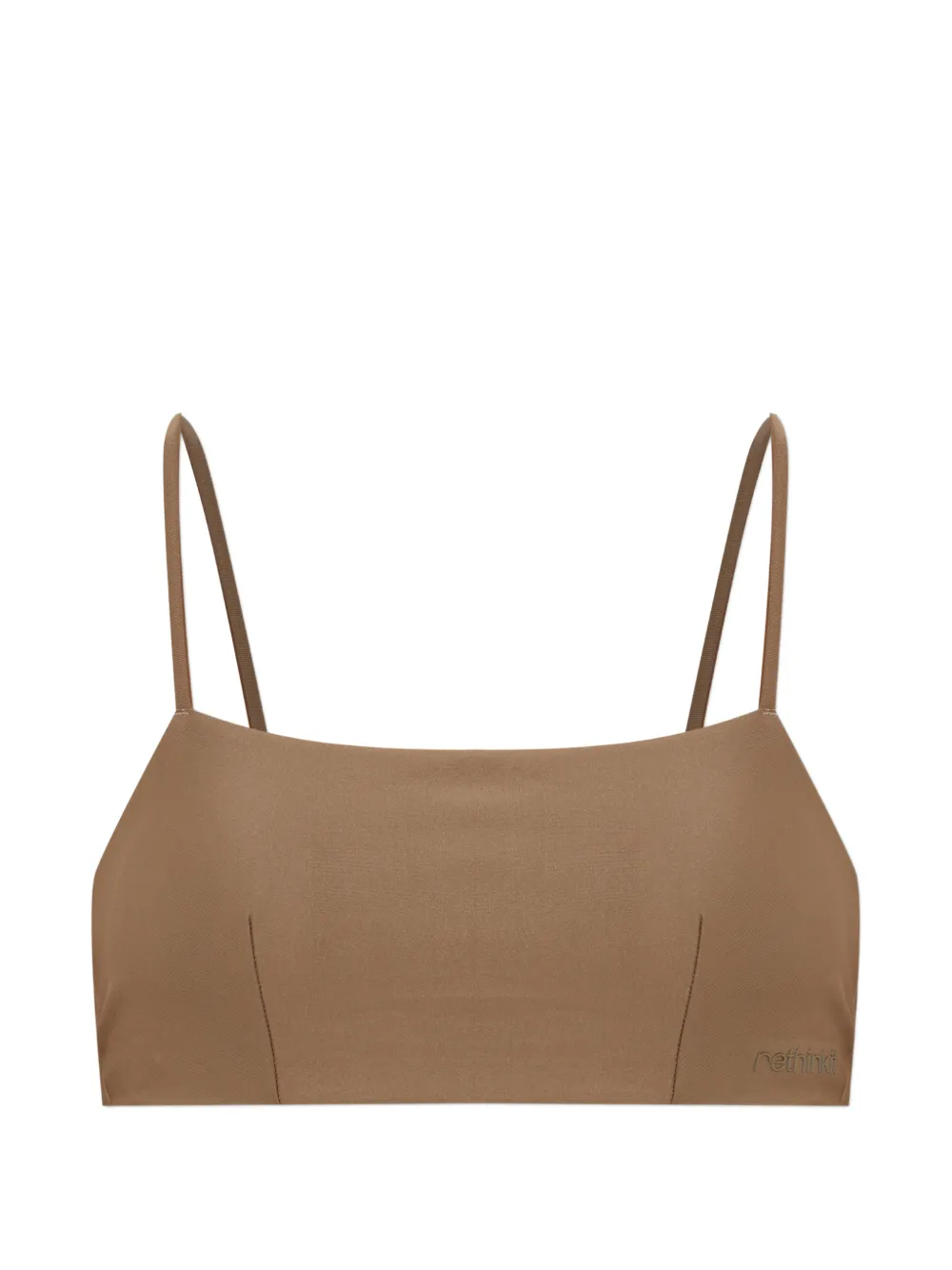 RETHINKIT STUDIOS tie-fastening bikini top - Braun