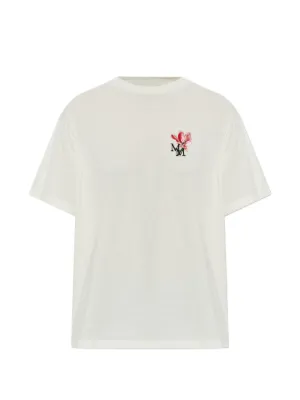 MM6 Maison Margiela Horse Print Cotton T-shirt | White | FARFETCH