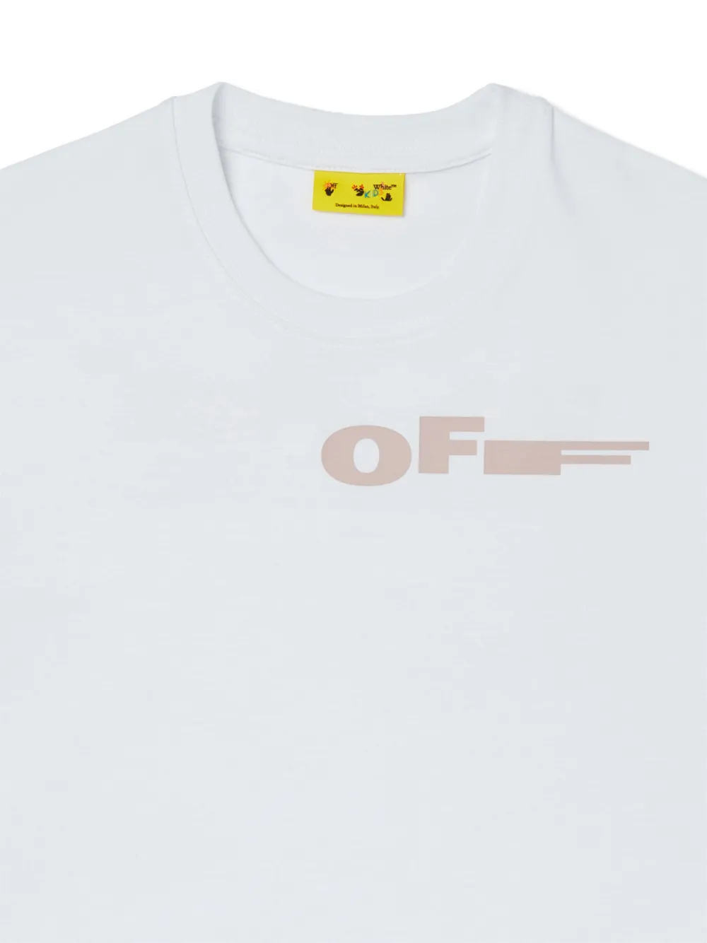 Off-White Kids Type T-shirt Wit