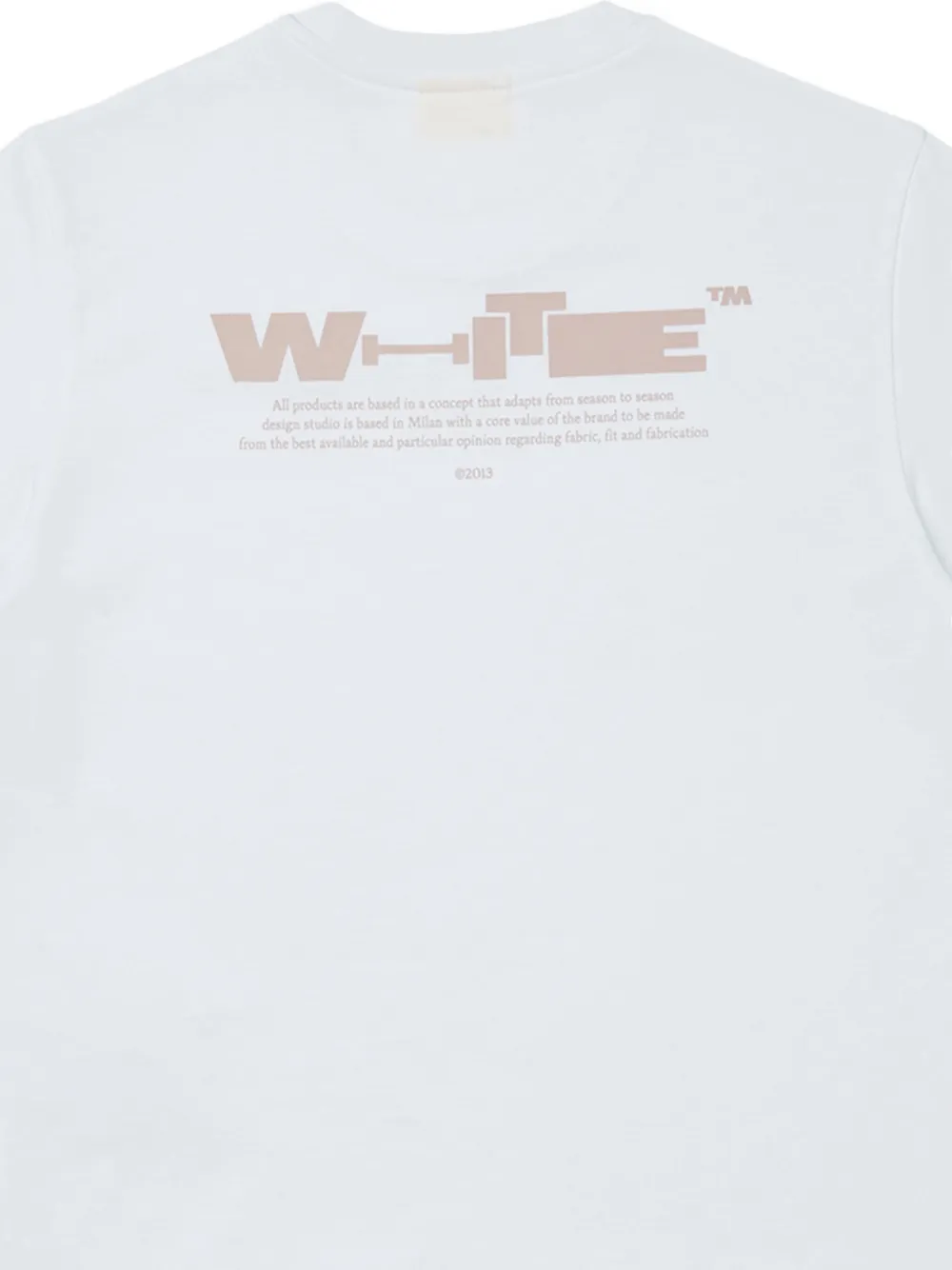 Off-White Kids Type T-shirt Wit