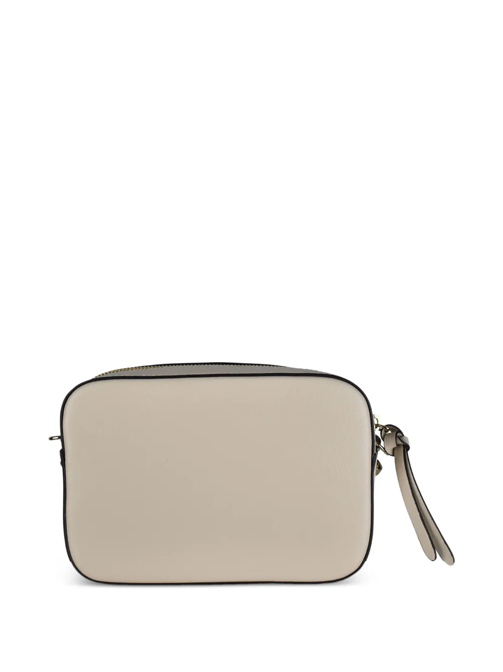 Jimmy Choo Schoudertas van bewerkt leer met JC-logo Beige
