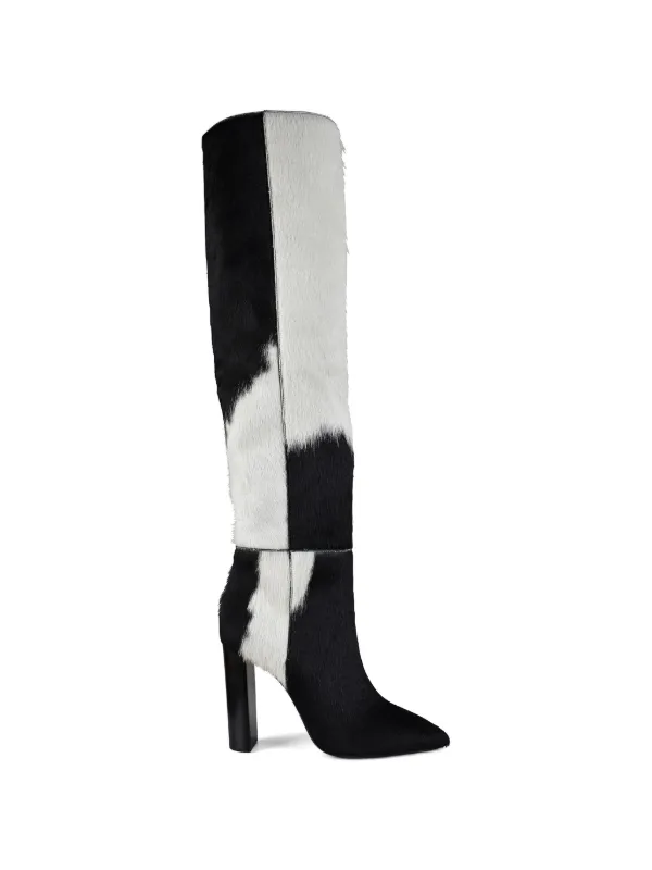 Saint Laurent 76 Pointed Boots in Black