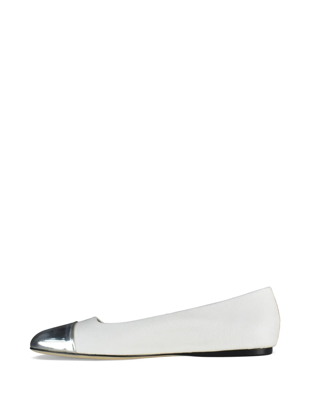 Jimmy Choo Watson cap-toe ballet flats Wit