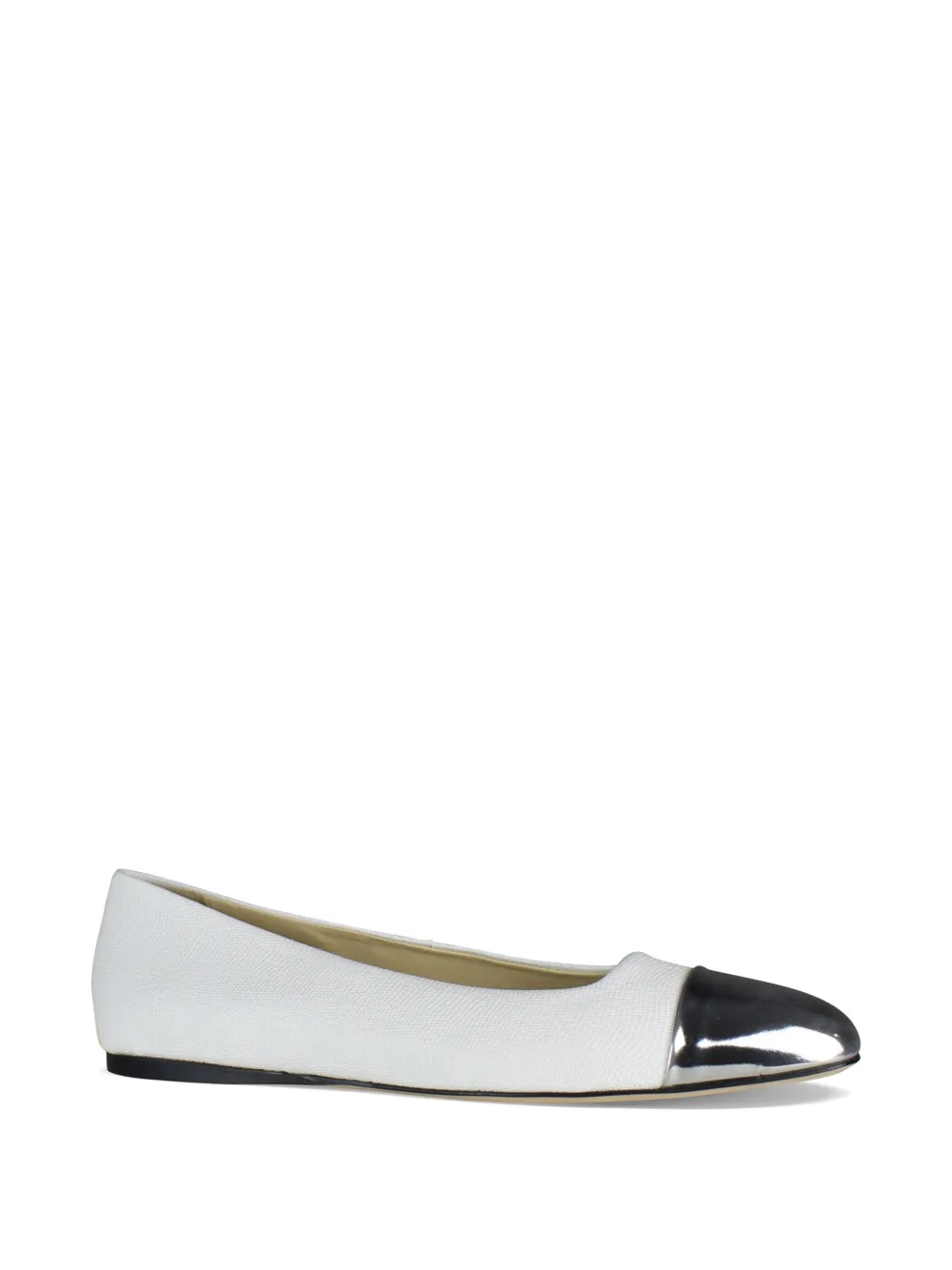 Jimmy Choo Watson cap-toe ballet flats Wit
