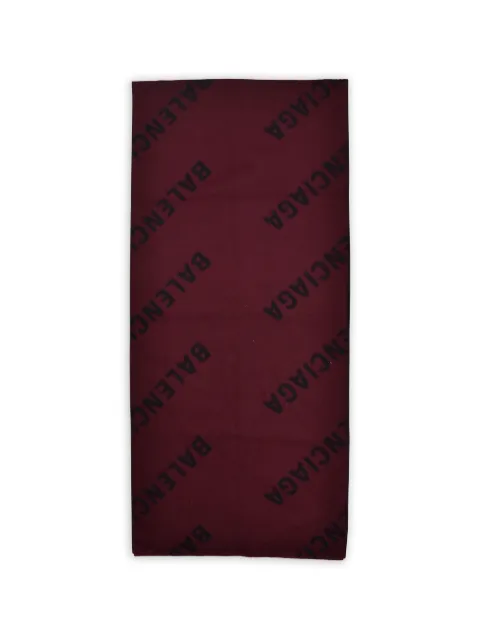 Balenciaga Zweifarbiger Schal mit Monogramm