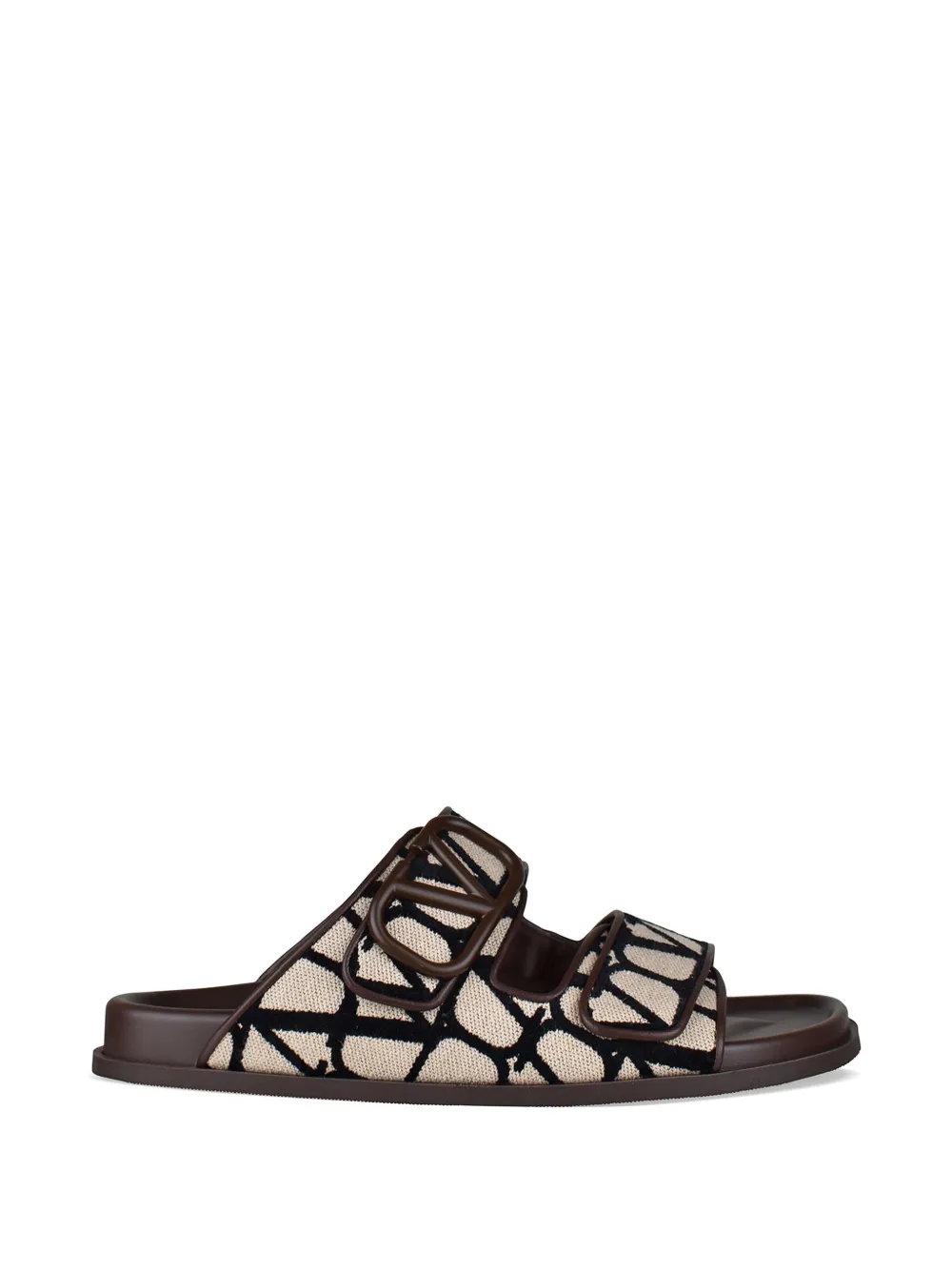 Valentino Garavani monogram-logo sandals - Neutrals