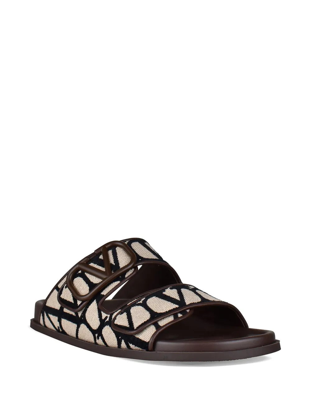 Valentino Garavani Sandalen met monogram-logo Beige