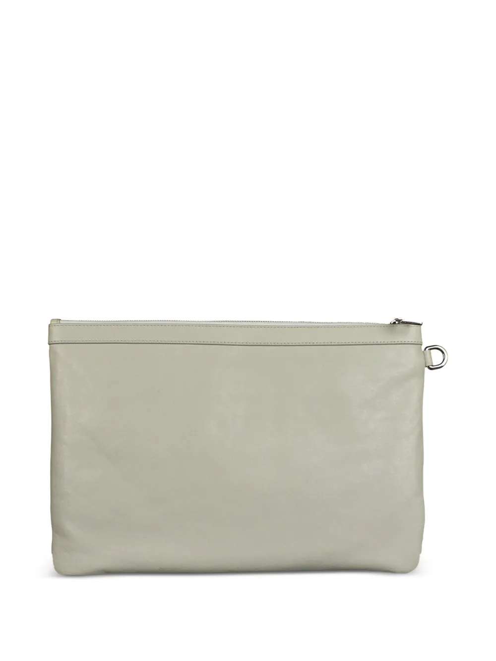  Jimmy Choo Clutch In Pelle Goffrata - Grigio 