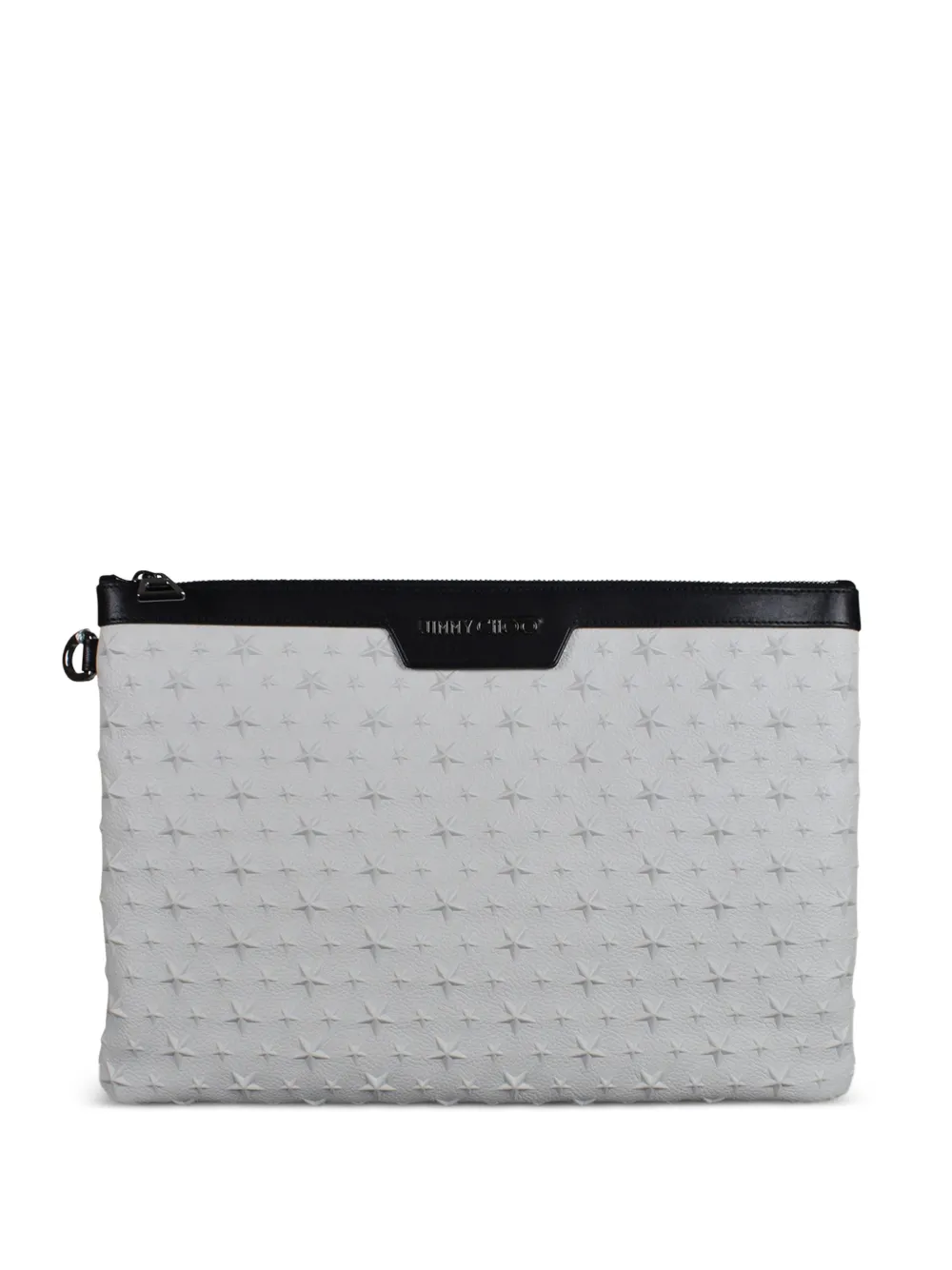 Jimmy Choo Clutch Derek con borchie - Bianco