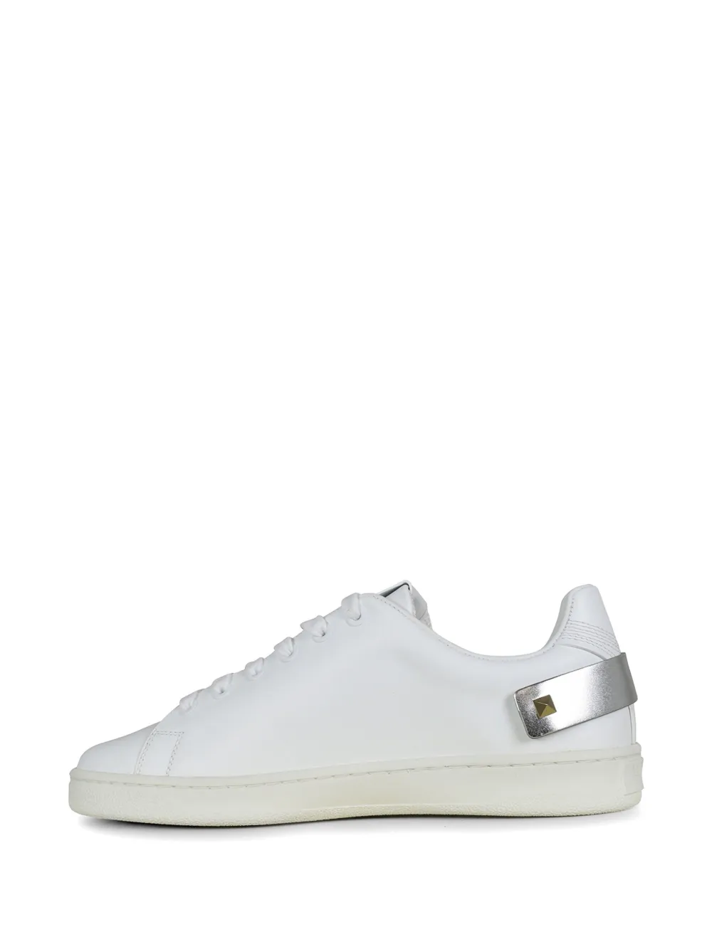 Valentino Garavani Backnet geperforeerde leren sneakers Wit