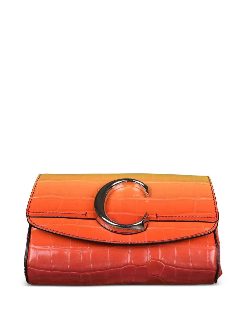 Chloé Marsupio con effetto coccodrillo - Arancione