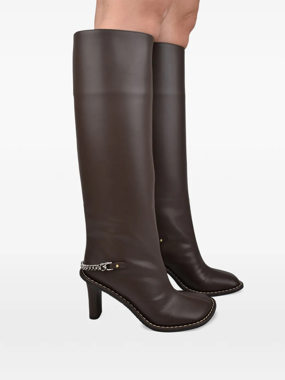 Stella McCartney Ryder laarzen met kettingdetail Bruin