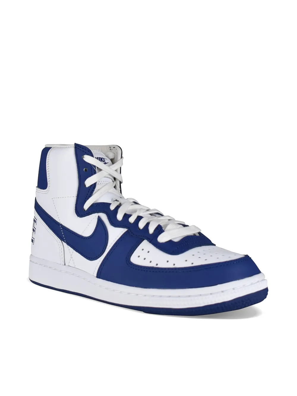 Comme des Garçons Homme x Nike high-top sneakers met swoosh Wit