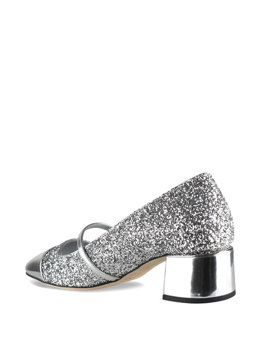 Jimmy Choo Pumps met pailletten en parel Zilver