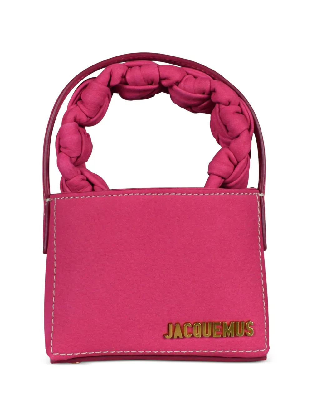 Jacquemus braided handle tote bag - Pink