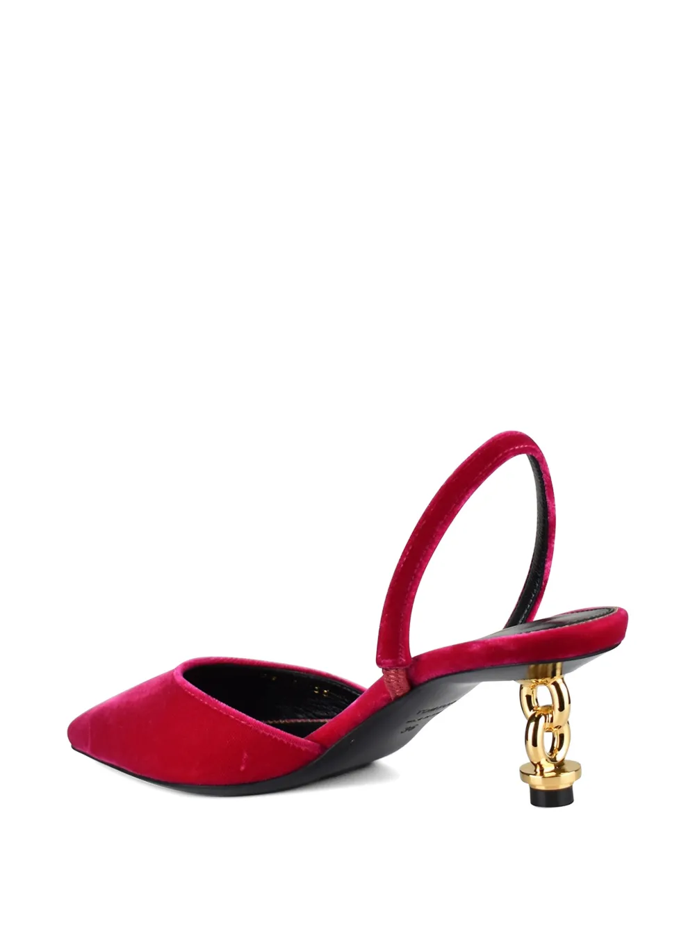 TOM FORD Chain fluwelen pumps Roze