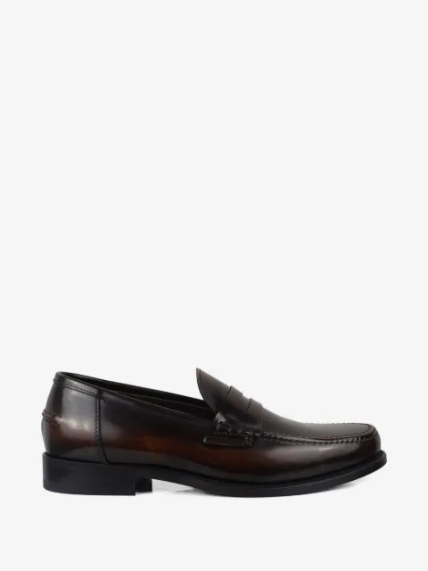 Alberto Fasciani leather slip-on loafers