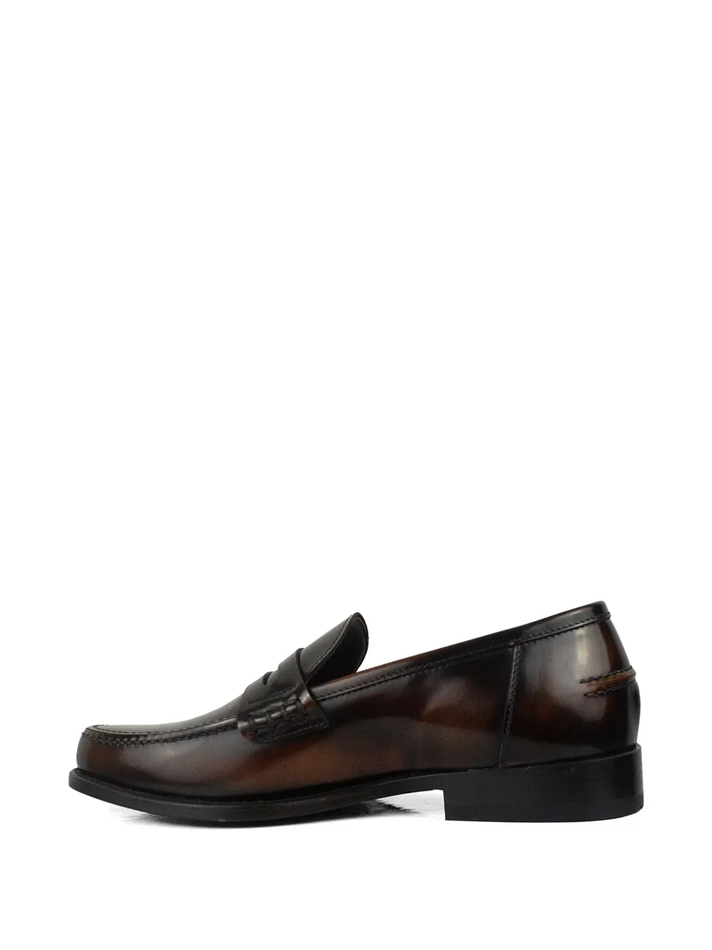 Alberto Fasciani Leren loafers Bruin