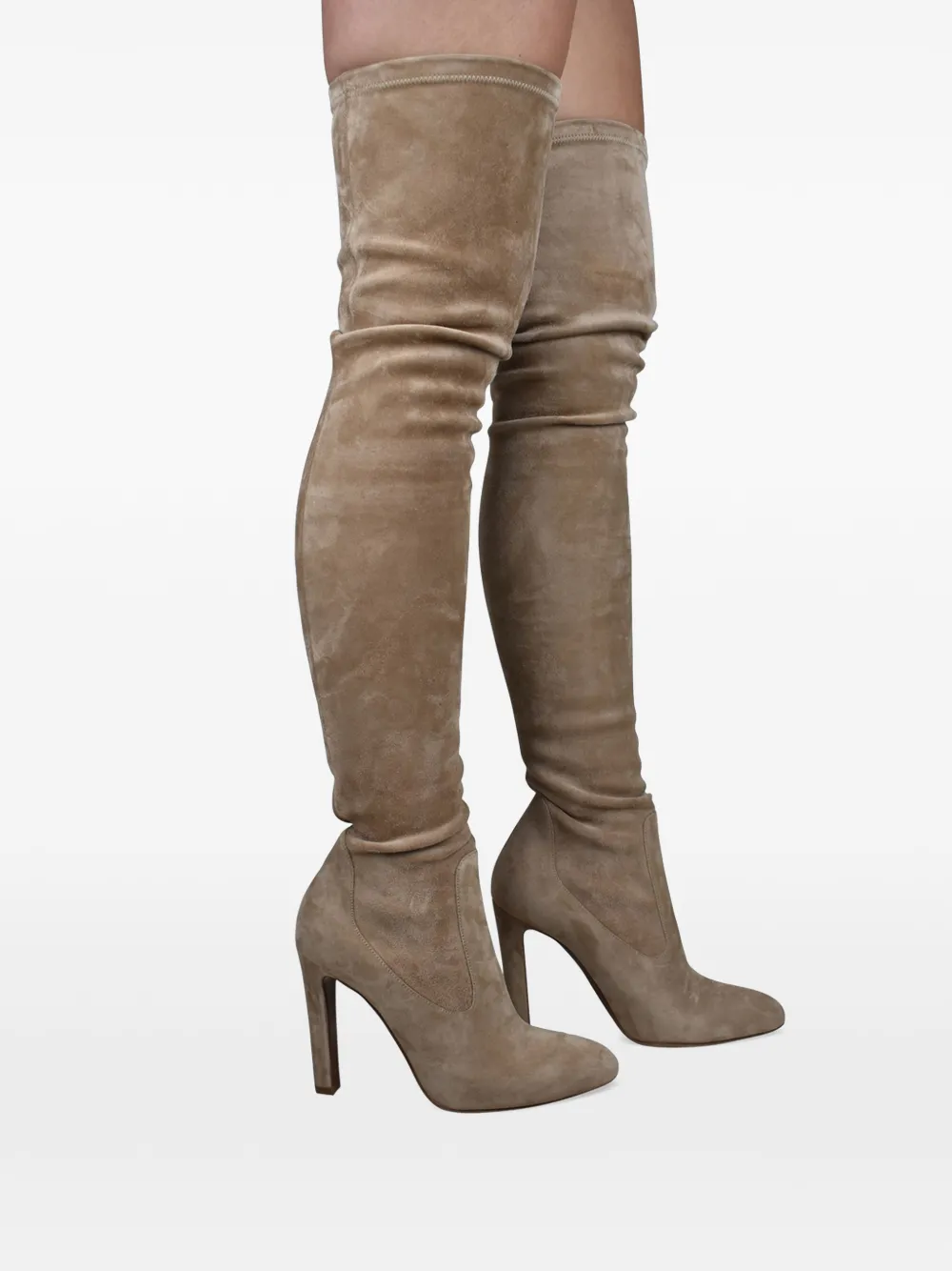 Lauren Ralph Lauren Overknee laarzen Beige
