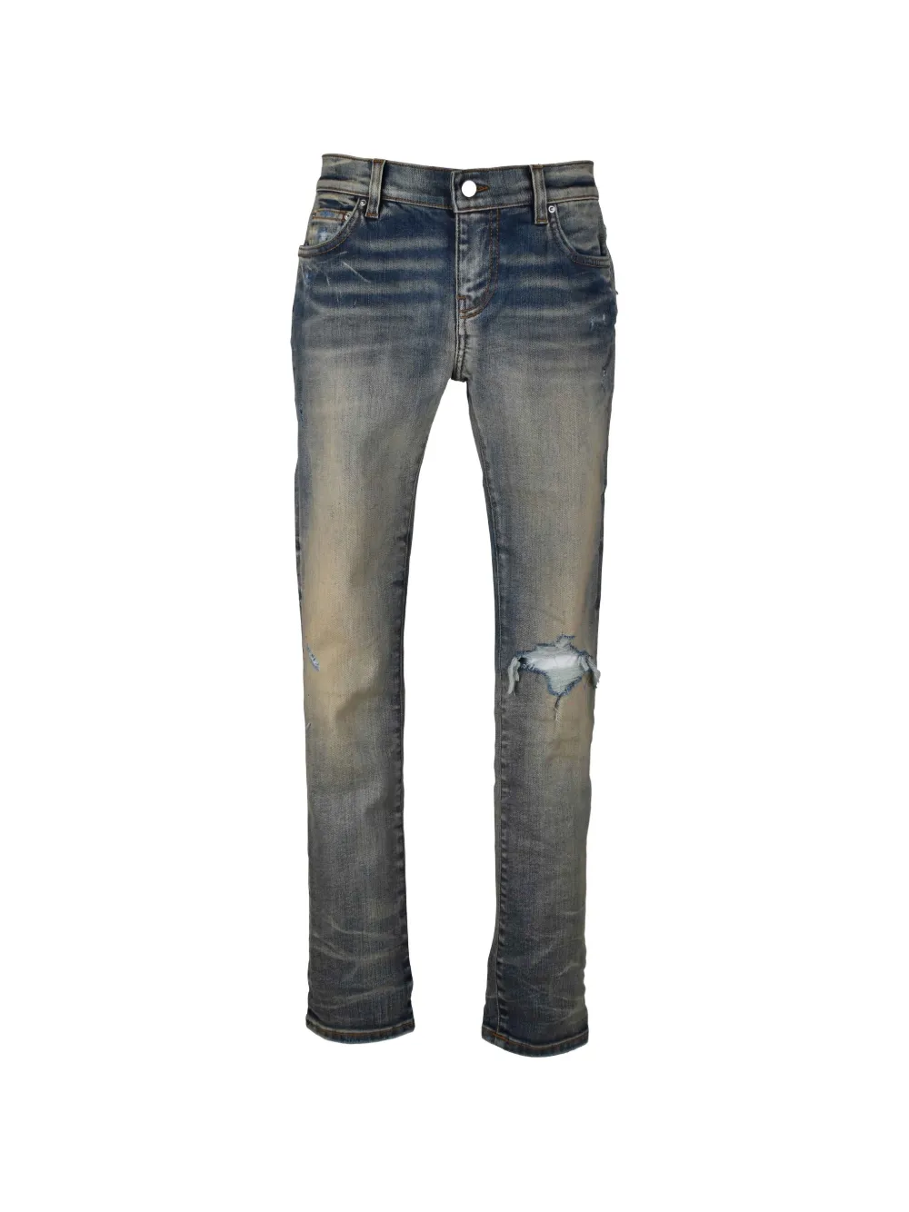 AMIRI KIDS Jeans con cinque tasche - Blu