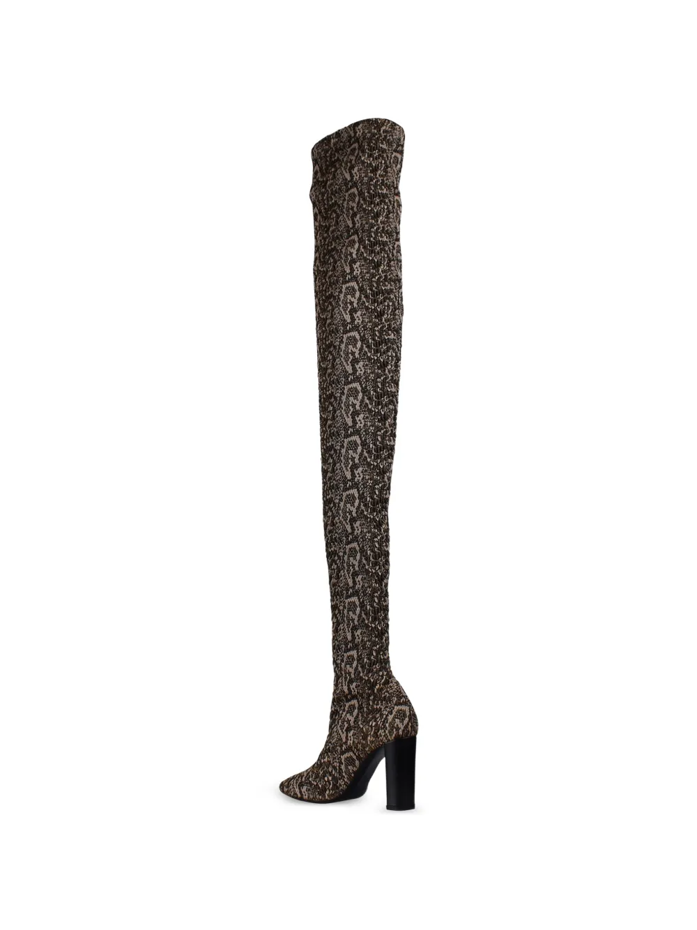 Saint Laurent Moon laarzen met pythonprint Bruin