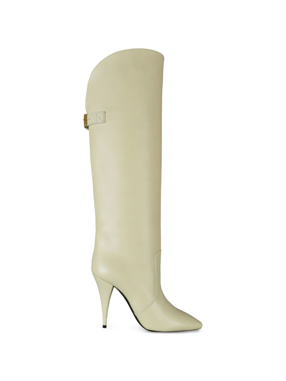 Saint Laurent Stiefel mit Schnalle - Nude