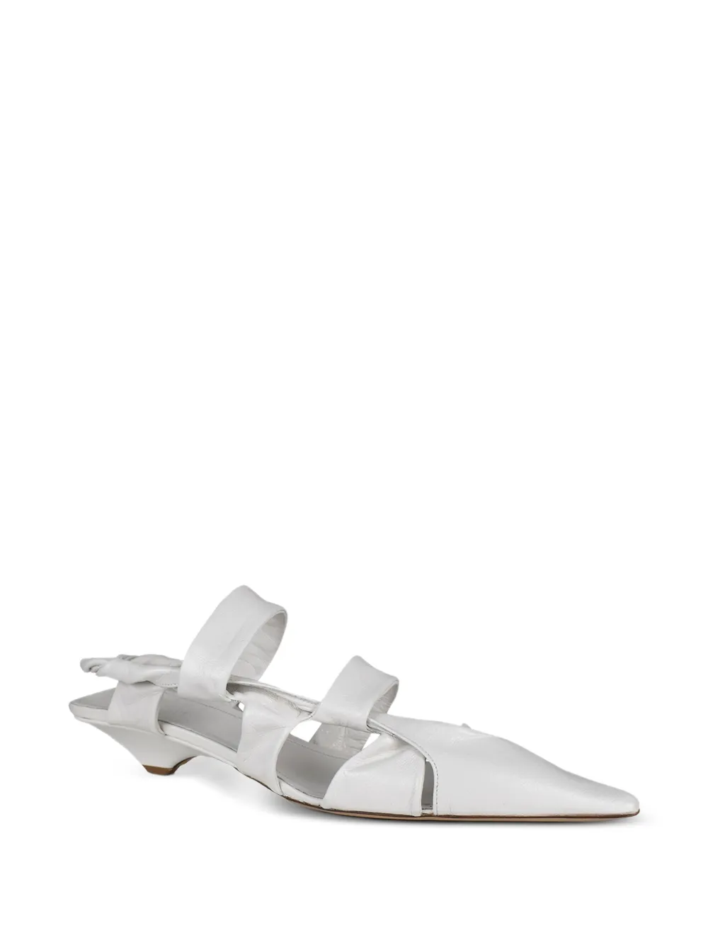 Francesco Russo Pumps met puntige neus Wit