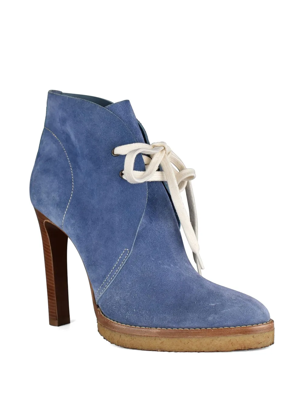 Lauren Ralph Lauren Jaylen suède veterlaarzen Blauw
