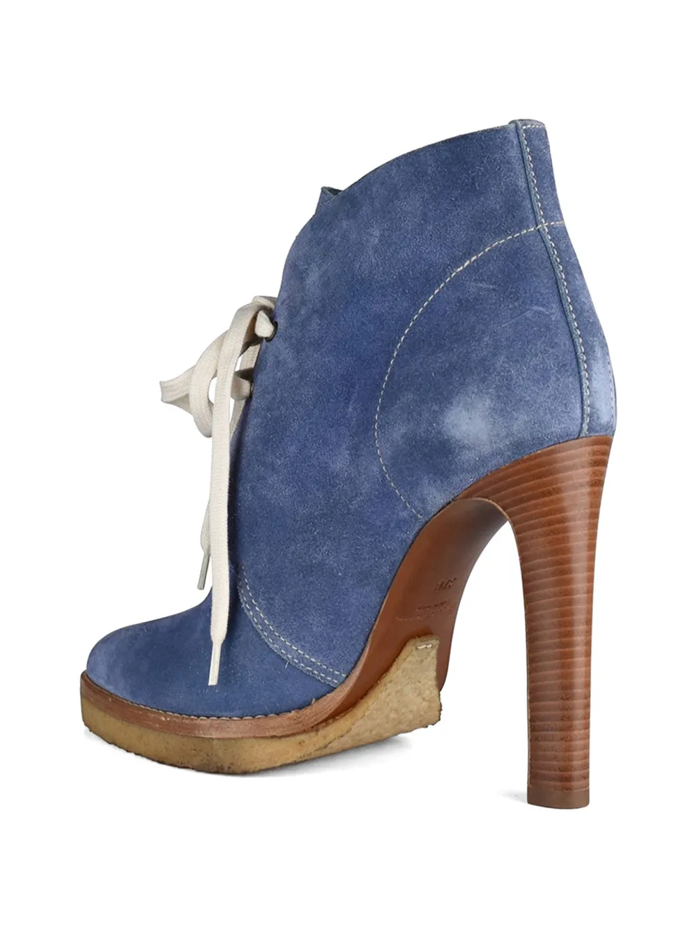 Lauren Ralph Lauren Jaylen suède veterlaarzen Blauw