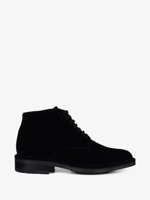 Saint Laurent velvet ankle boots