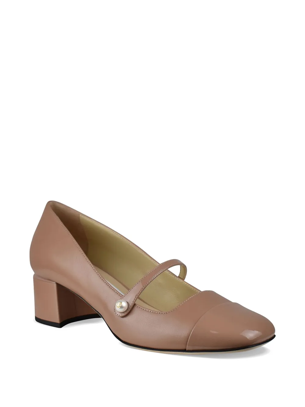 Jimmy Choo Elisa pumps met parelbandje Beige