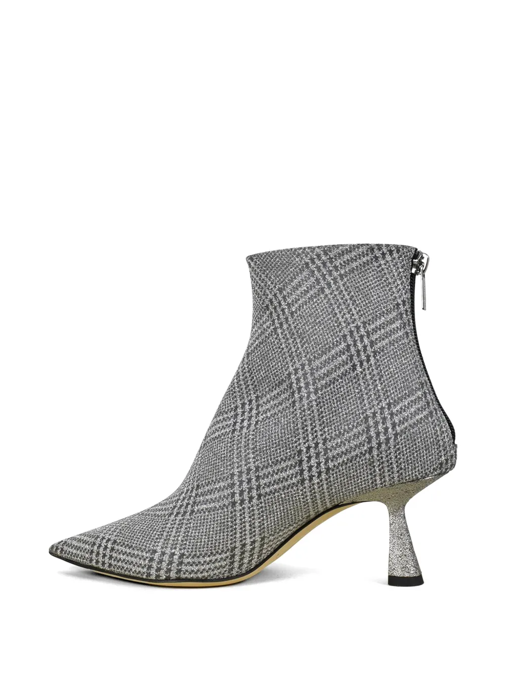 Jimmy Choo Kix geruite laarzen met glitter Grijs