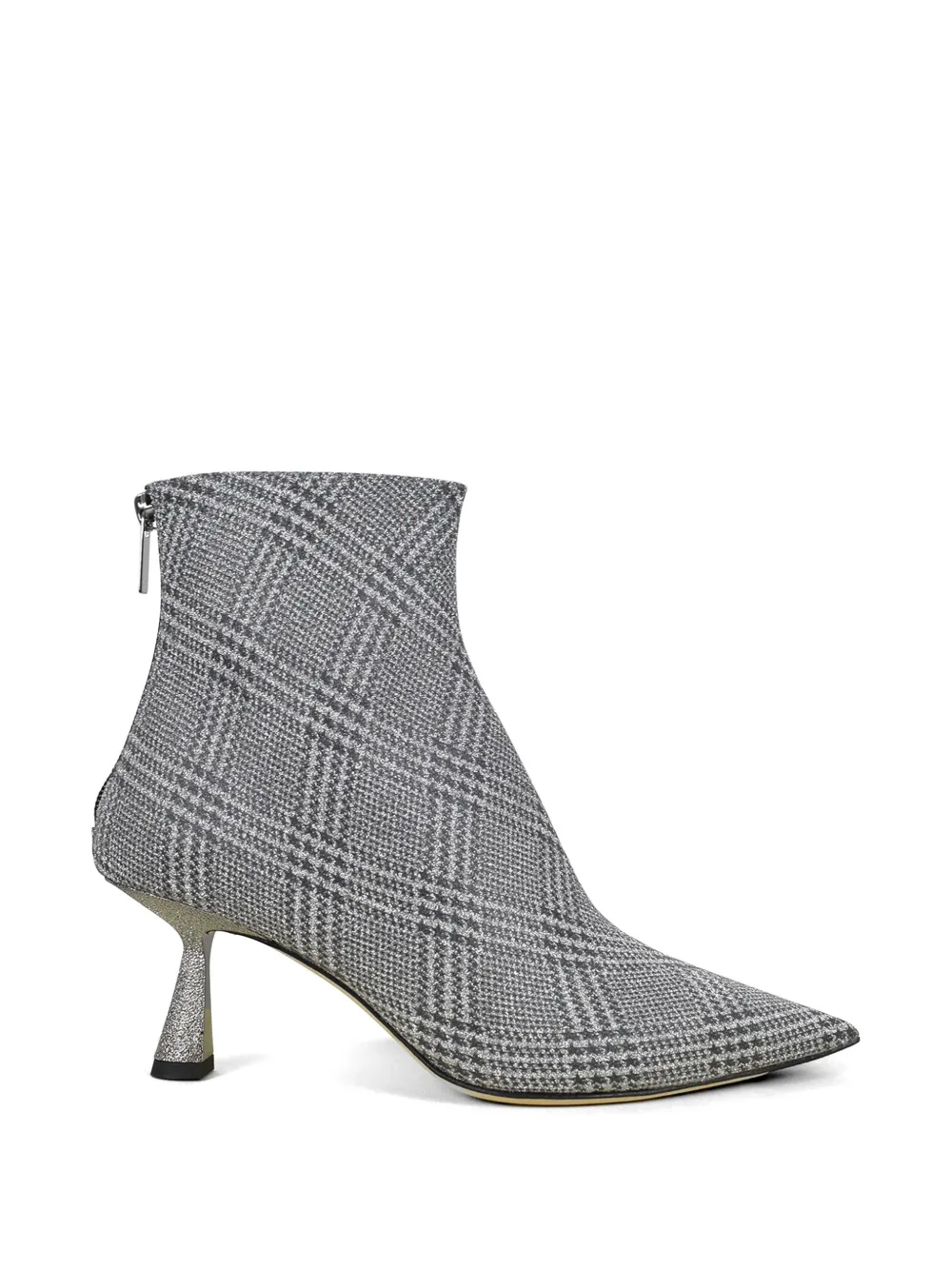 Jimmy Choo Kix plaid glitter boots - Grey