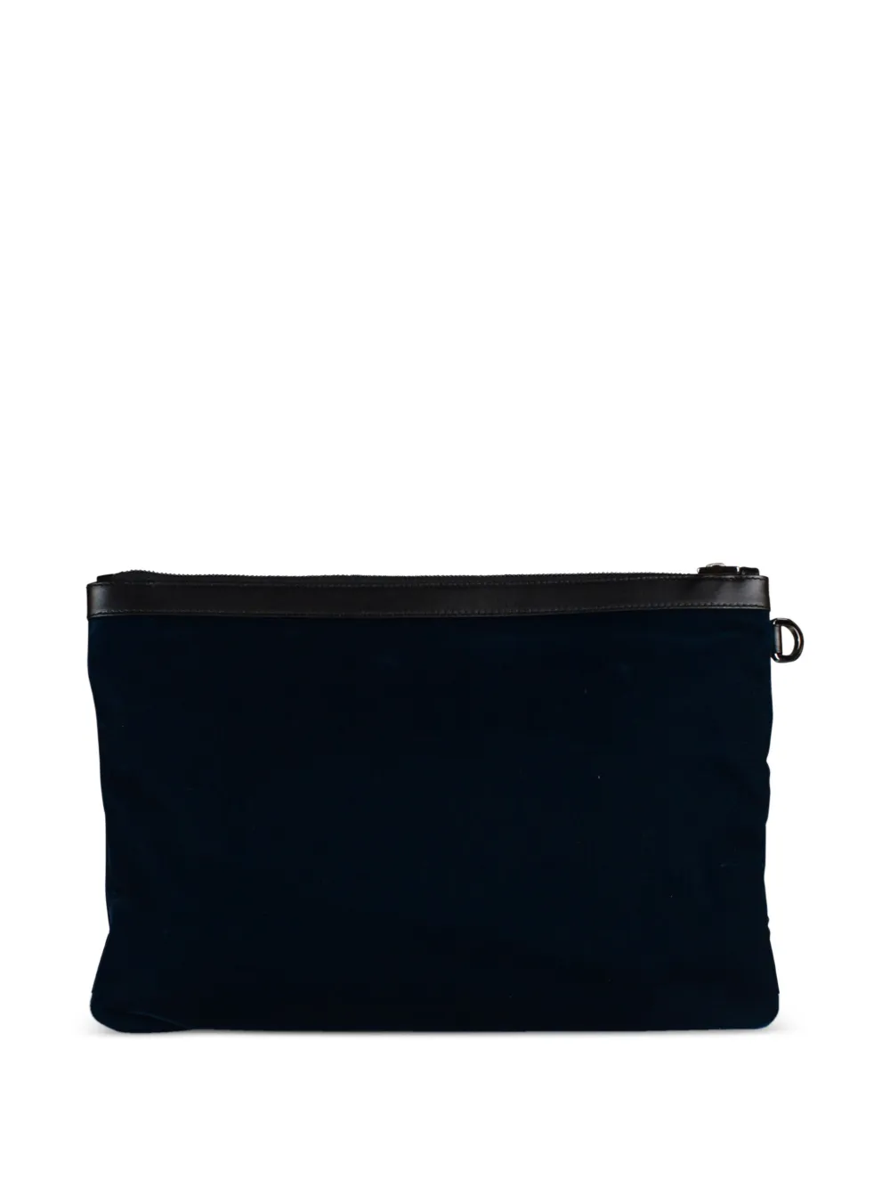 Jimmy Choo Ring fluwelen clutch Blauw