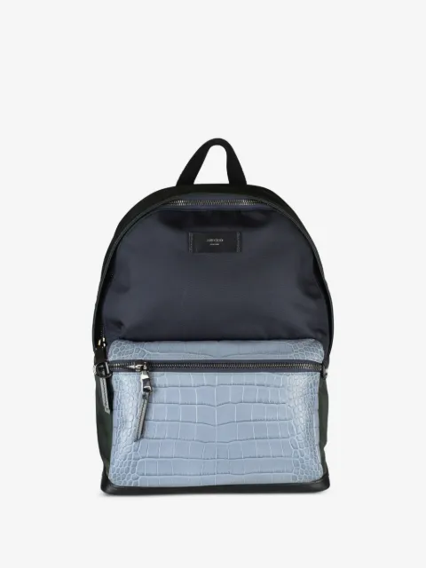 Jimmy Choo crocodile-effect zip backpack