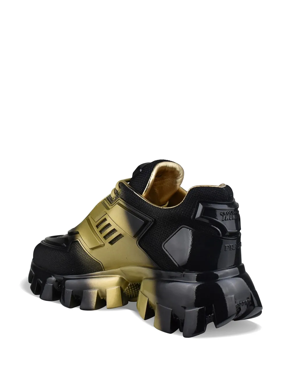 Prada Cloudbust Thunder rubberen sneakers met logo Zwart