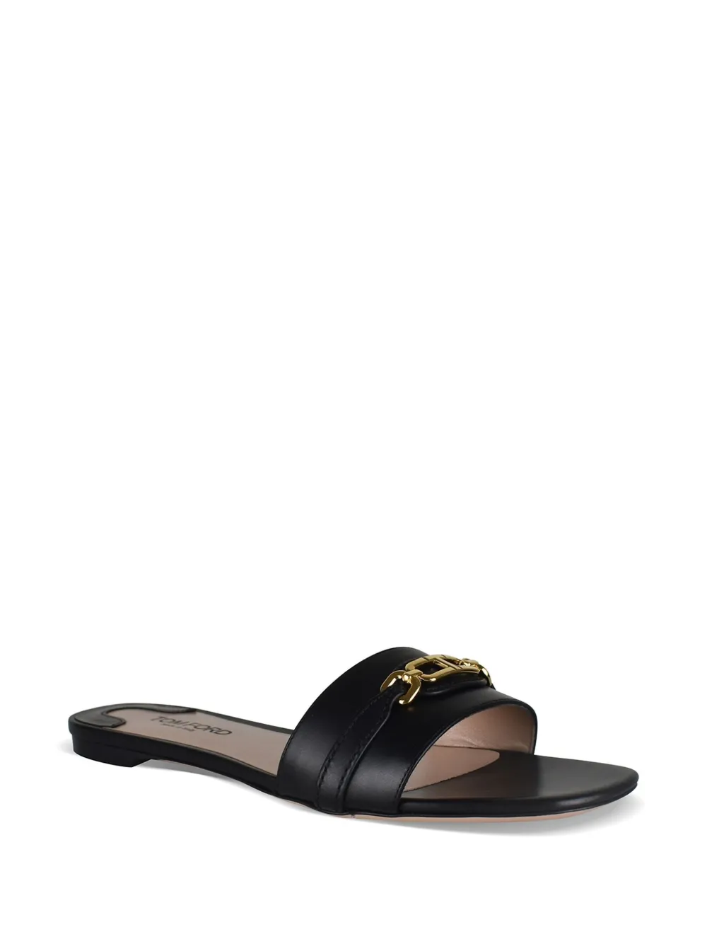 TOM FORD Whitney leren sandalen Zwart