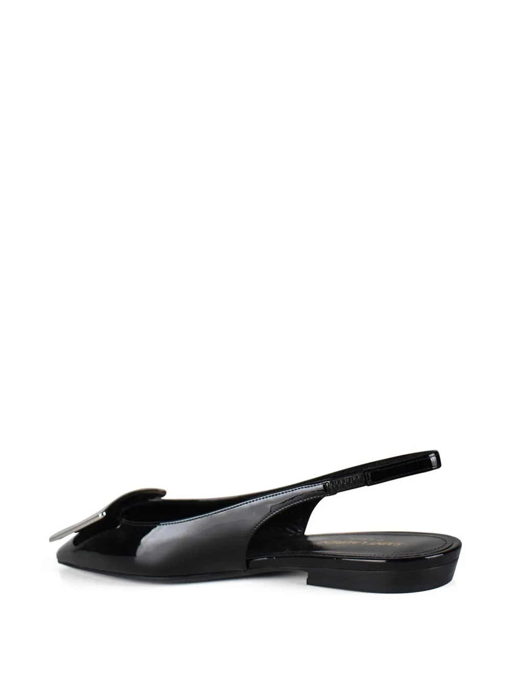 Saint Laurent Maxine ballerina's met metalen ornament Zwart