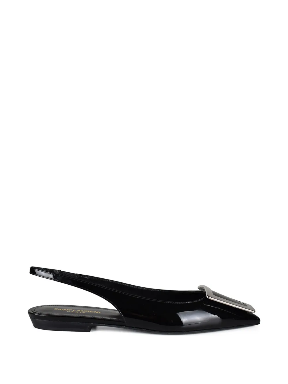 Saint Laurent Maxine metal-ornament ballet flats - Black