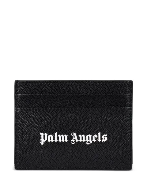 Palm Angels logo-detail leather card holder