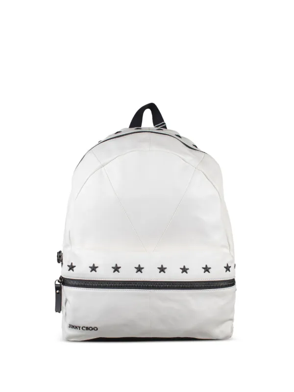 Jimmy Choo Stars Wilmer Backpack in White